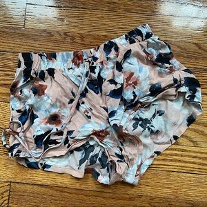 Floral pajama shorts